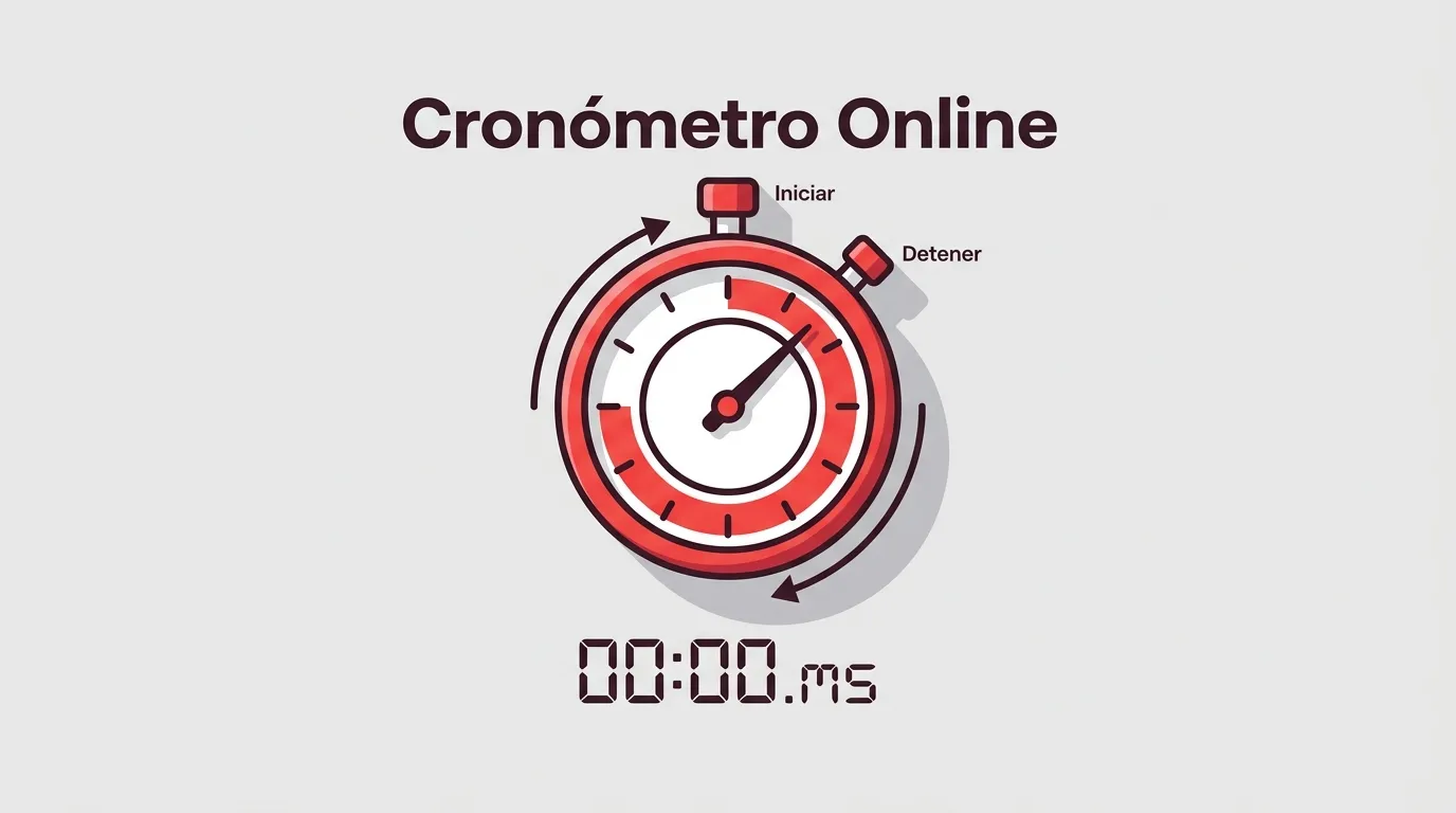 Interfaz visual del cronómetro online